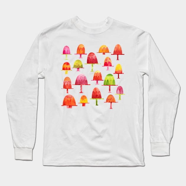 Jellies on Plates Watercolor Food Art Long Sleeve T-Shirt by NicSquirrell